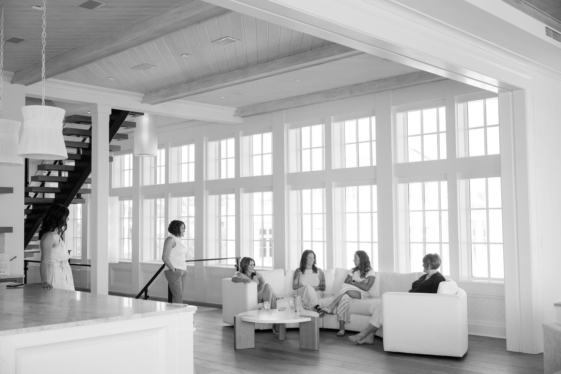 Women of the retreats together at 30A, Florida