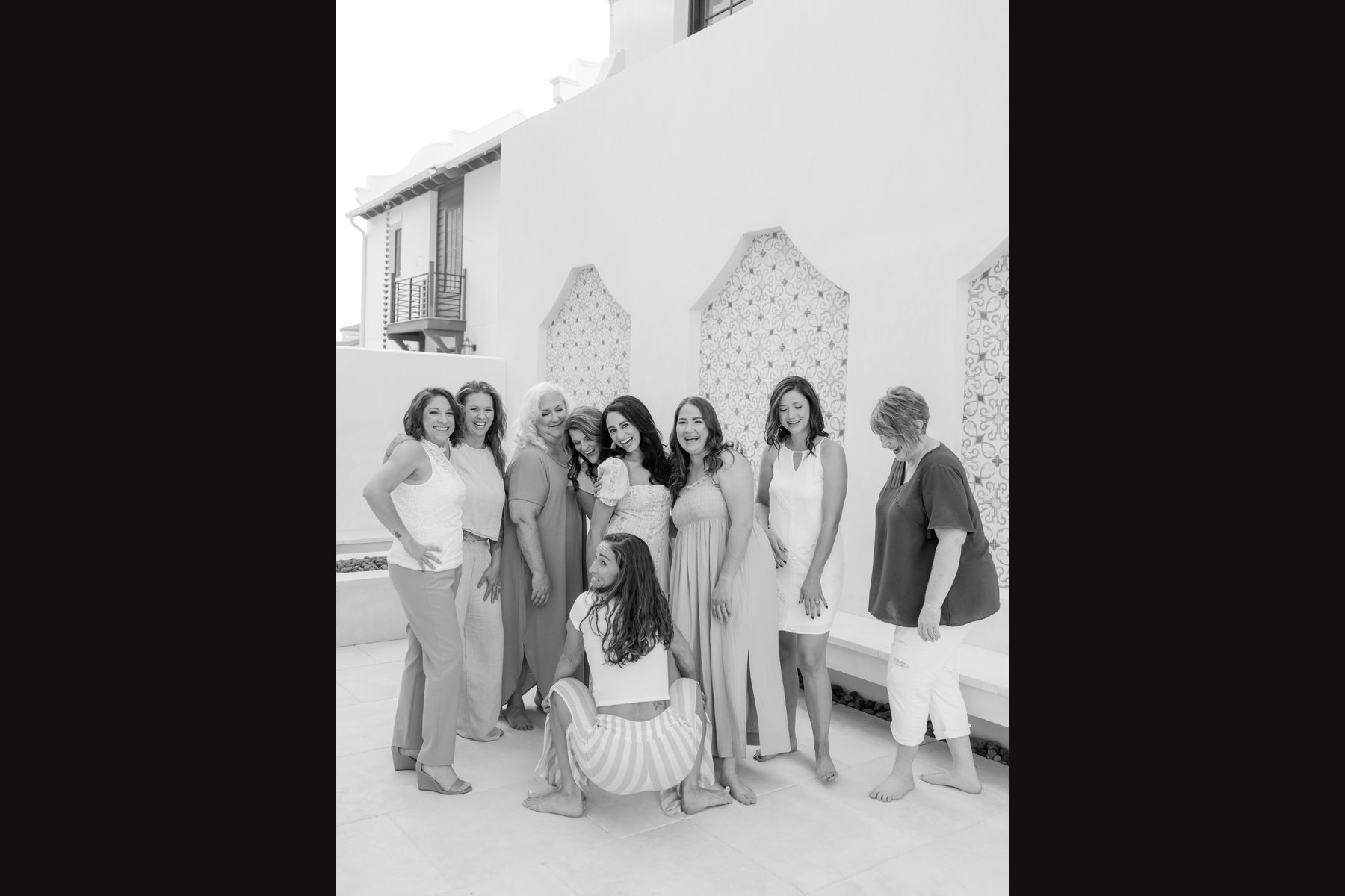 Women of the retreats together at 30A, Florida