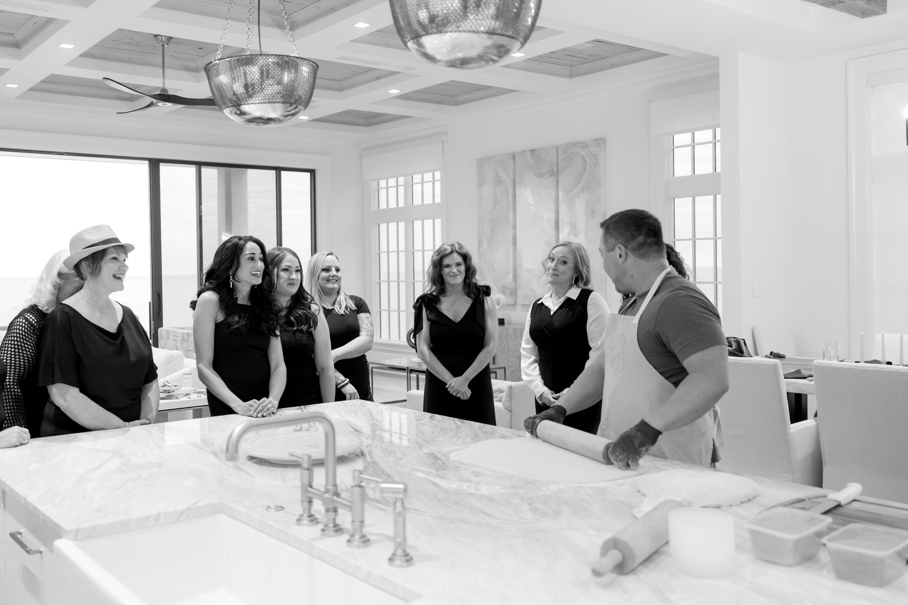 Women of the retreats together at 30A, Florida