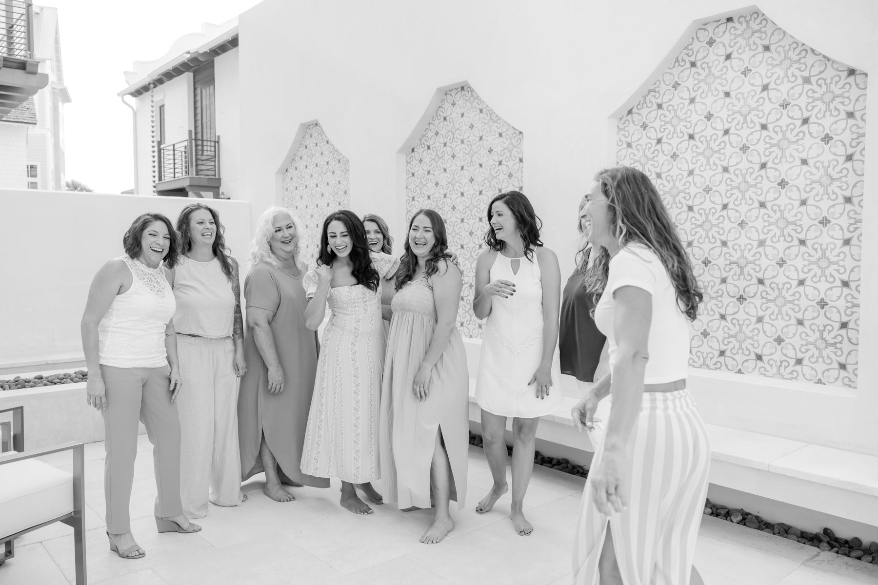 Women of the retreats together at 30A, Florida