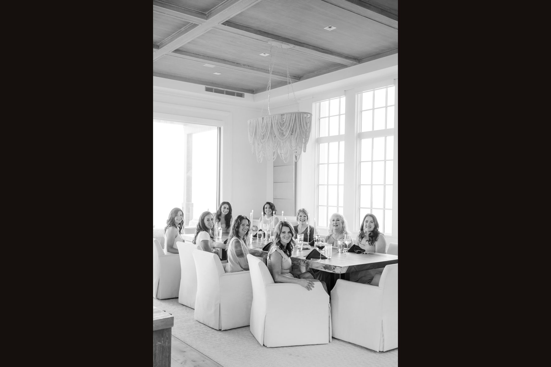 Women of the retreats together at 30A, Florida