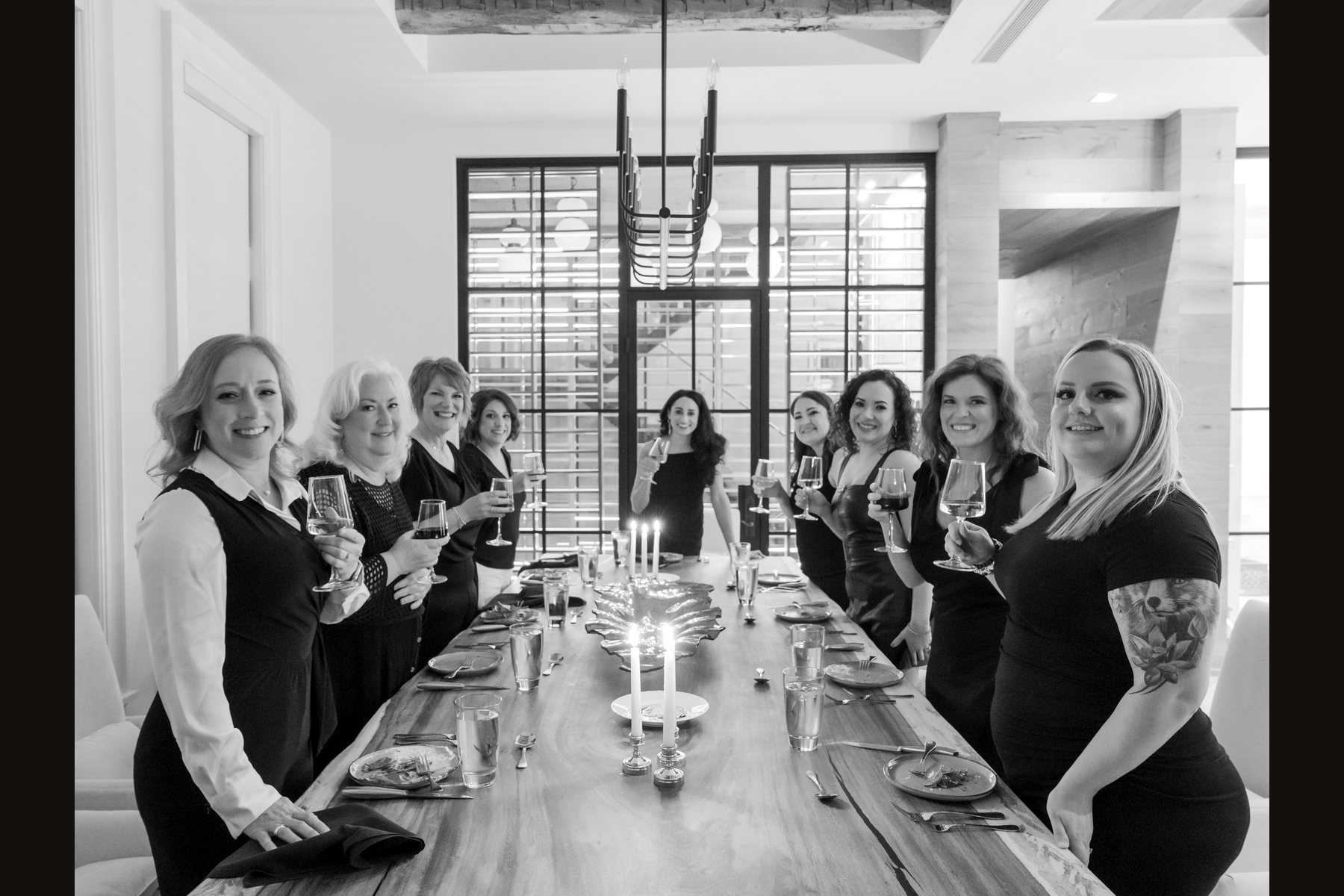 Women of the retreats together at 30A, Florida